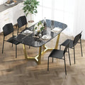 Set of 4 Stackable Dining Chairs with Ergonomic Backrest and Spacious Seat by Gymax