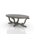Denhour 48-Inch Vintage Grey Farmhouse Coffee Table - DH BASIC Collection