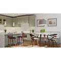 Carson Carrington Sala Dining Table Featuring a Textured Marble Top