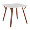 Carson Carrington Sala Dining Table Featuring a Textured Marble Top