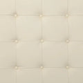 SEI Furniture Healy Tufted Ottoman in Faux Leather