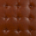SEI Furniture Healy Tufted Ottoman in Faux Leather