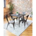 Carbon Loft Swan Industrial Square Metal Dining Table - Not Available