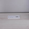 Furniture of America Barlon 59-Inch L-Shaped Computer Desk with USB Ports