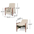 Anaura Channel-Stitched Pushback Recliner from Christopher Knight Home