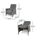Anaura Channel-Stitched Pushback Recliner from Christopher Knight Home