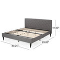 Christopher Knight Home Atterbury King Size Upholstered Bed Platform