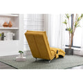 Linen Indoor Chaise Lounge Chair - Dimensions: 58.27" x 21.65" x 34.25"