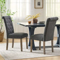 Set of 2 Aruda Upholstered Dining Chairs by Christopher Knight Home