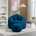 Bean Bag Lounge Chair with Matching Footrest