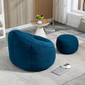 Bean Bag Lounge Chair with Matching Footrest