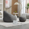 Bean Bag Lounge Chair with Matching Footrest