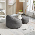 Bean Bag Lounge Chair with Matching Footrest