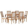 Christopher Knight Home Regan Upholstered 7-Piece Expandable Dining Set
