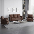 Christopher Knight Home Dowd Faux Leather 3-Piece Club Chair and Sofa Set
