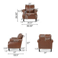 Christopher Knight Home Dowd Faux Leather 3-Piece Club Chair and Sofa Set