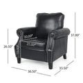 Christopher Knight Home Dowd Faux Leather 3-Piece Club Chair and Sofa Set