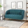Christopher Knight Home Lupine Contemporary Fabric Loveseat with Hairpin Legs