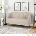 Christopher Knight Home Lupine Contemporary Fabric Loveseat with Hairpin Legs