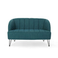 Christopher Knight Home Lupine Contemporary Fabric Loveseat with Hairpin Legs