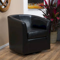 Christopher Knight Home Daymian Swivel Club Chair - Dimensions: 29" D x 30.2" W x 30.5" H