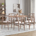 Set of 6 Gessford Ash Wood Dining Chairs by Christopher Knight Home