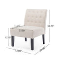Christopher Knight Home Lewis Tufted Fabric Accent Chair