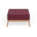 Christopher Knight Home Carson Lund Mid-Century Tufted Fabric Square Ottoman