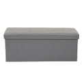 American Furniture Classics Foldable Tufted Storage Bench - Gunmetal Gray
