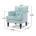 Christopher Knight Home Malone Tufted Back Fabric Club Chair - Dimensions: 28" L x 29.5" W x 33.5" H