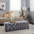 Christopher Knight Home Piper Glam Tufted Velvet Ottoman Bench