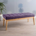 Christopher Knight Home Saxon Mid-Century Tufted Fabric Ottoman Bench - 43" L x 15.75" W x 17" H