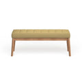 Christopher Knight Home Saxon Mid-Century Tufted Fabric Ottoman Bench - 43" L x 15.75" W x 17" H