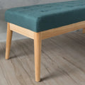 Christopher Knight Home Saxon Mid-Century Tufted Fabric Ottoman Bench - 43" L x 15.75" W x 17" H