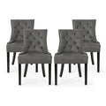 Set of 4 Contemporary Tufted Dining Chairs - Hayden Collection by Christopher Knight Home