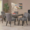 Set of 4 Contemporary Tufted Dining Chairs - Hayden Collection by Christopher Knight Home