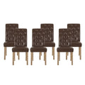 Set of 6 Aruda Upholstered Dining Chairs by Christopher Knight Home