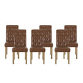 Set of 6 Aruda Upholstered Dining Chairs by Christopher Knight Home