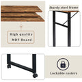 Modern Computer Desk with 5-Tier Shelves – Space-Saving Rotatable Workstation