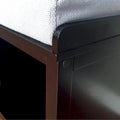 John Louis Home Espresso Solid Wood Entryway Bench with 4 Shoe Cubbies
