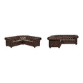 Gdansk 5-Person L-Shaped Chesterfield Sectional Sofa