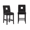 Brda Keyhole Counter Height High Back Stools - Set of 2