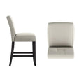 Brda Keyhole Counter Height High Back Stools - Set of 2