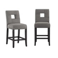 Brda Keyhole Counter Height High Back Stools - Set of 2