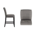 Brda Keyhole Counter Height High Back Stools - Set of 2