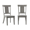Set of 2 Ronda Wooden Dining Chairs with Panel Back