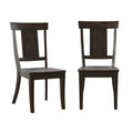Set of 2 Ronda Wooden Dining Chairs with Panel Back