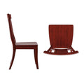 Set of 2 Ronda Wooden Dining Chairs with Panel Back