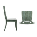Set of 2 Ronda Wooden Dining Chairs with Panel Back