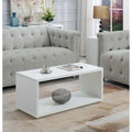 Northfield Admiral Coffee Table with Shelf by Convenience Concepts